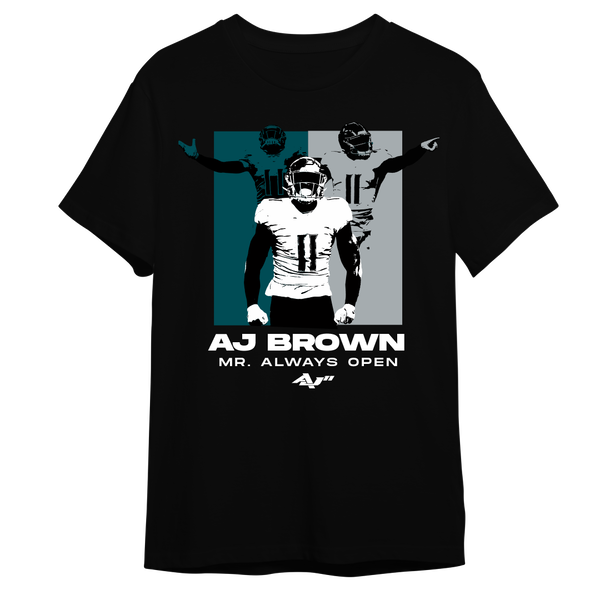 A.J. Brown Philadelphia Eagles Mr. always open signature shirt